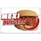 Signmission Mexi Burgers Banner Concession Stand Food Truck Single Sided B-72 Mexi Burgers19 - alternate 1